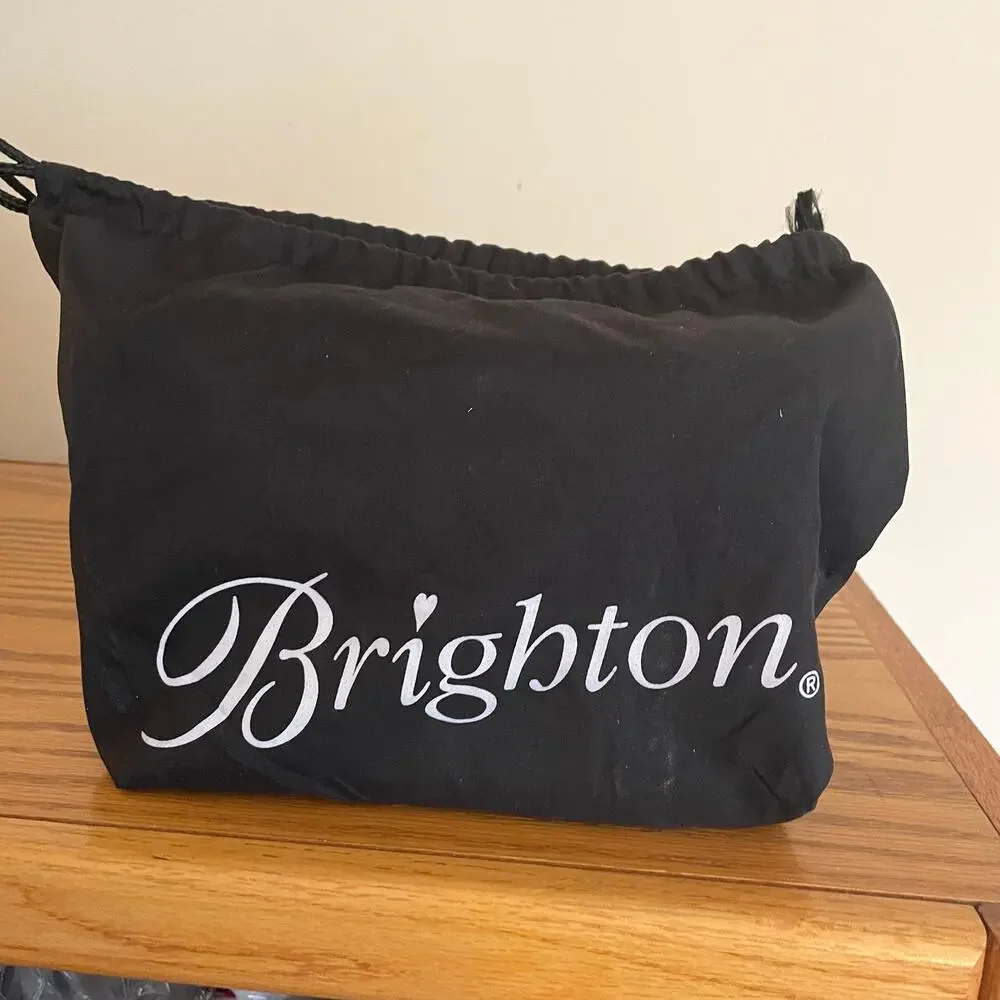 Brighton Elise Flap Bag - Black Quilted Leather Pretty Tough Collection New/NWT